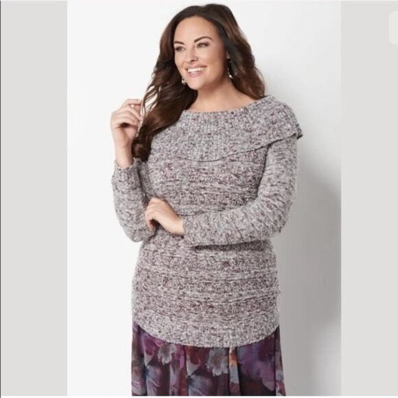 Christopher and Banks Cowl Neck Sweater Size XL - Picture 5 of 9